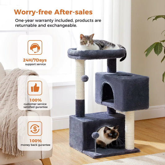 Cat Tree for Large Cats Cat Tower for Indoor - GleeKart