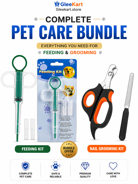 GleeKart™ 2-in-1 Stress-Free Pet Care Bundle