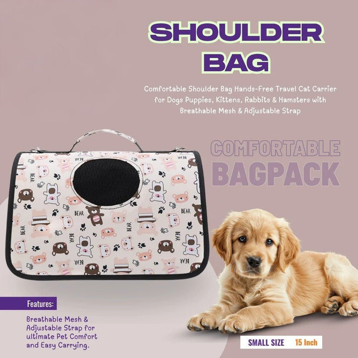 15" Comfy Hands - Free Pet Carrier Shoulder Bag - GleeKart