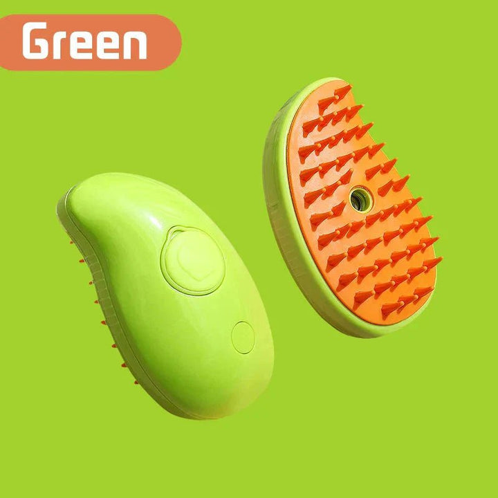 Electric Cat Steam Brush – 3 - In - 1 Pet Grooming Comb with Water Spray for Cats and Dogs, USB Rechargeable - GleeKart