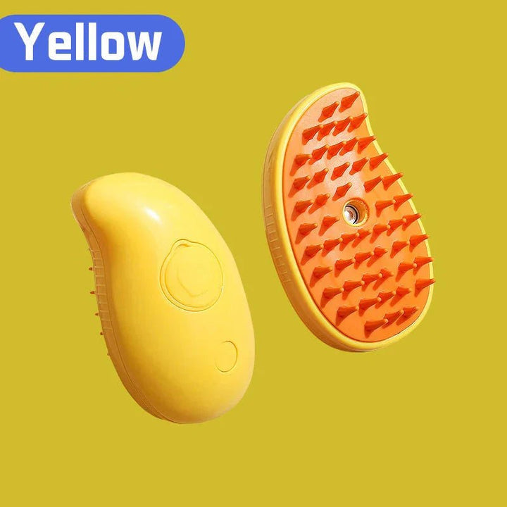 Electric Cat Steam Brush – 3 - In - 1 Pet Grooming Comb with Water Spray for Cats and Dogs, USB Rechargeable - GleeKart