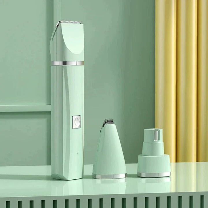 4 in 1 Electric Pet Grooming Kit - Hair Trimmer, Clippers, Nail Grinder for Cats & Dogs - GleeKart