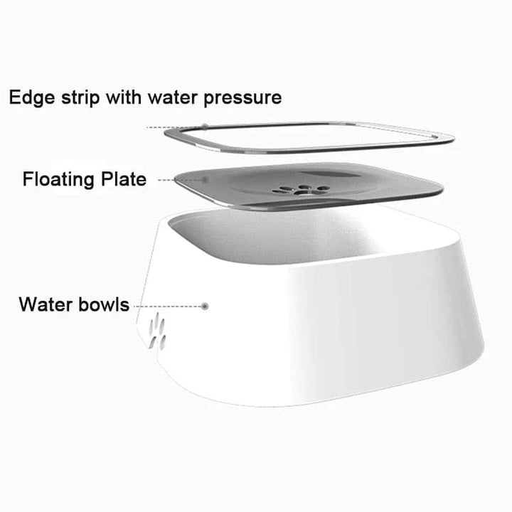 Dog Drinking Water Bowl with Floating Design - Non - Wetting, Non - Skid, Large Capacity - GleeKart