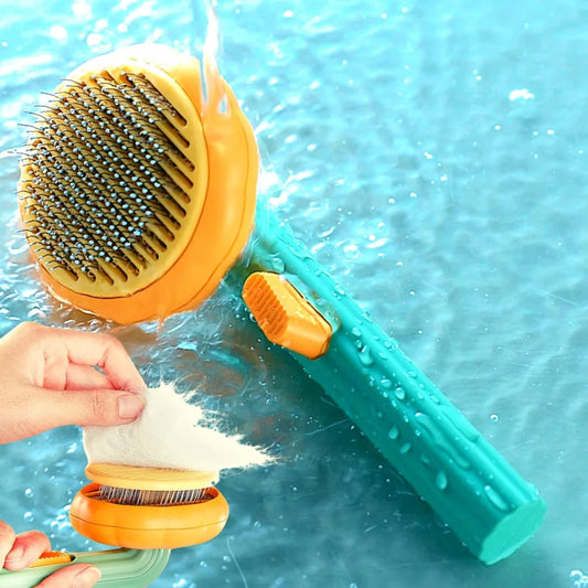 GleeKart® Pumpkin Pet Grooming & Massage Brush