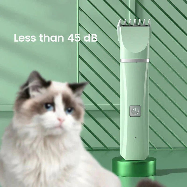 4 in 1 Electric Pet Grooming Kit - Hair Trimmer, Clippers, Nail Grinder for Cats & Dogs - GleeKart