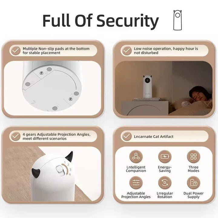 Automatic Cat Toy – Interactive Smart LED Laser - GleeKart