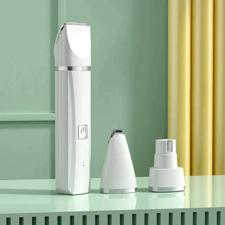 4 in 1 Electric Pet Grooming Kit - Hair Trimmer, Clippers, Nail Grinder for Cats & Dogs - GleeKart